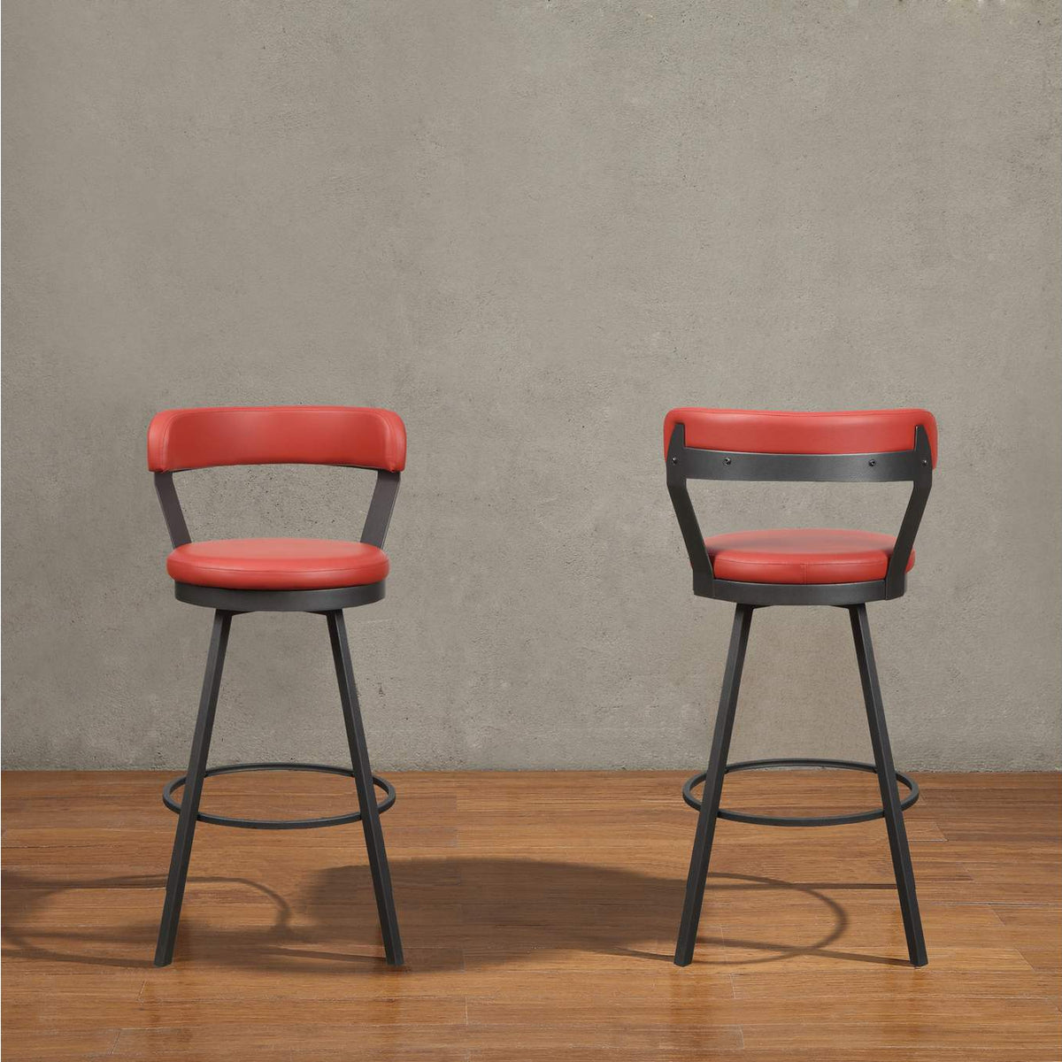 5566-29RD Appert Swivel Pub Height Chair, Red