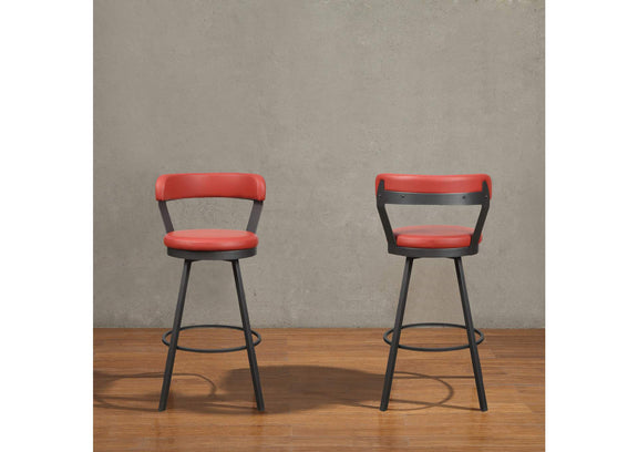 5566-29RD Appert Swivel Pub Height Chair, Red