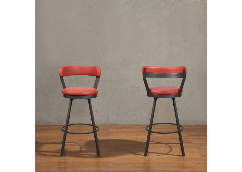 5566-29RD Appert Swivel Pub Height Chair, Red