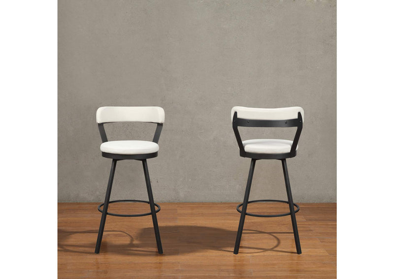 5566-29WT Appert Swivel Pub Height Chair, White