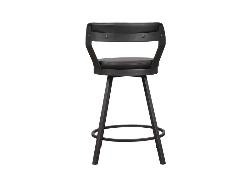 5566-24BK Appert Swivel Counter Height Chair, Black