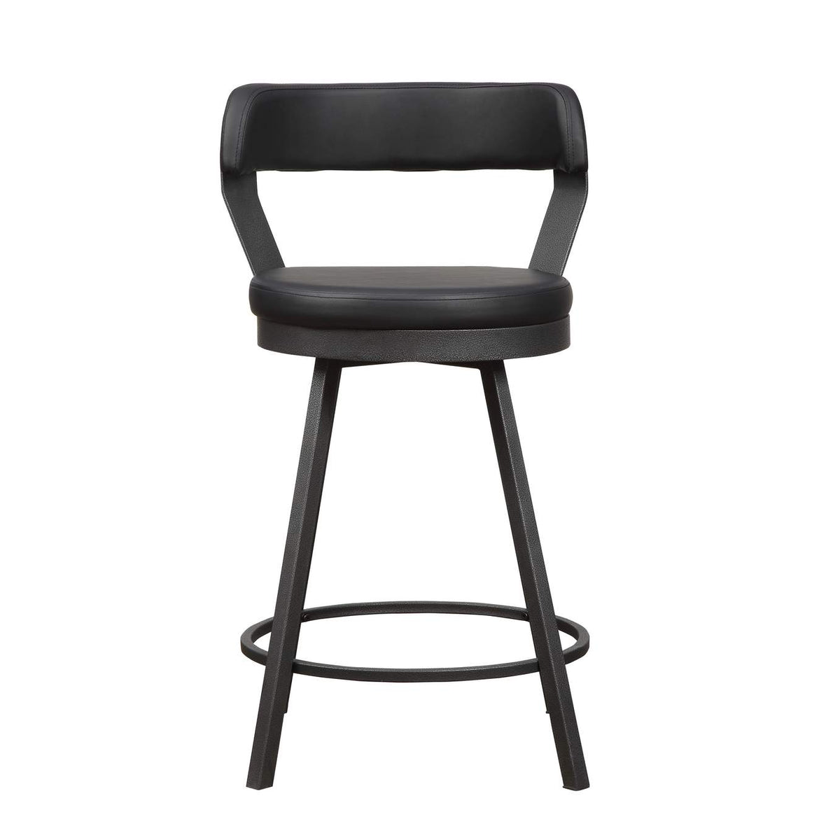 5566-24BK Appert Swivel Counter Height Chair, Black
