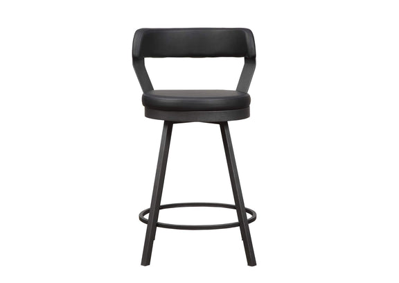 5566-24BK Appert Swivel Counter Height Chair, Black