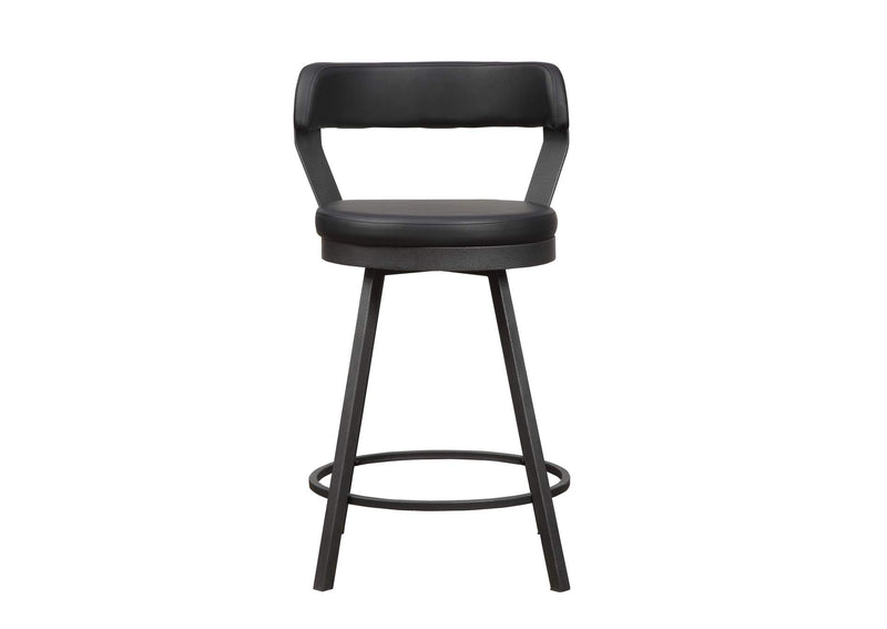 5566-24BK Appert Swivel Counter Height Chair, Black