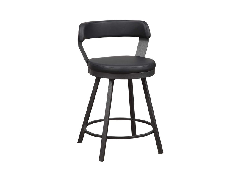 5566-24BK Appert Swivel Counter Height Chair, Black