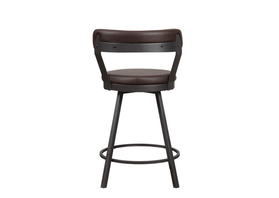 5566-24BR Appert Swivel Counter Height Chair, Brown