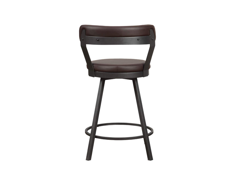 5566-24BR Appert Swivel Counter Height Chair, Brown