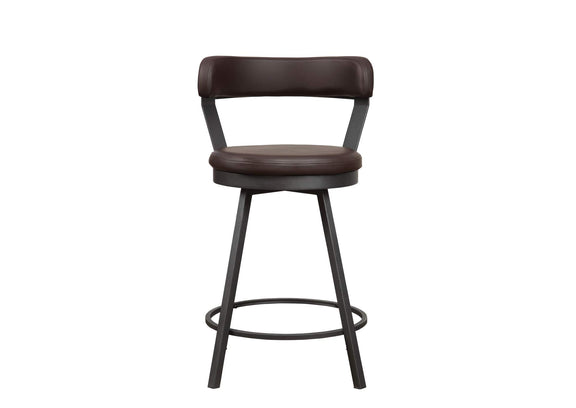 5566-24BR Appert Swivel Counter Height Chair, Brown