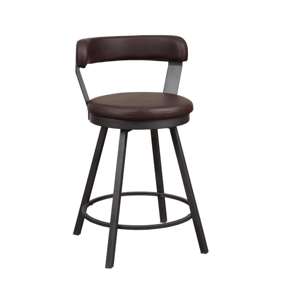 5566-24BR Appert Swivel Counter Height Chair, Brown