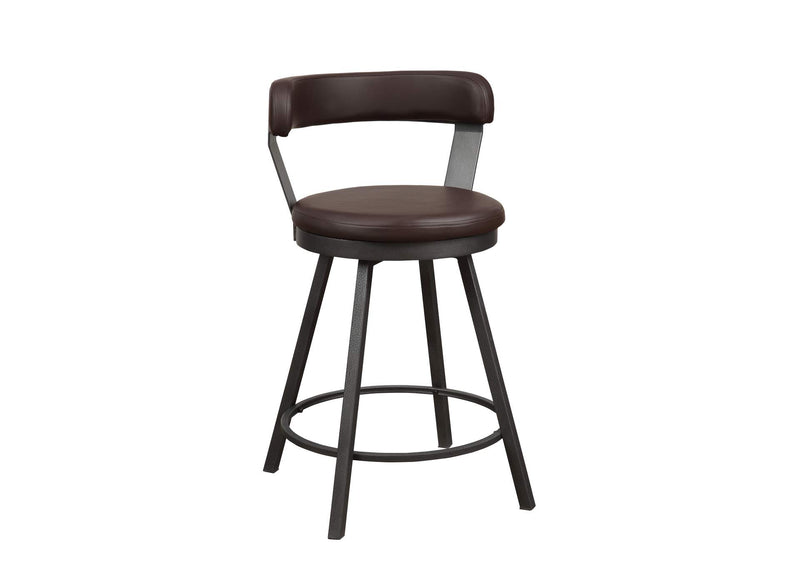5566-24BR Appert Swivel Counter Height Chair, Brown