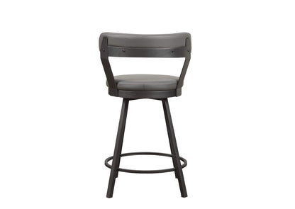 5566-24GY Appert Swivel Counter Height Chair, Gray