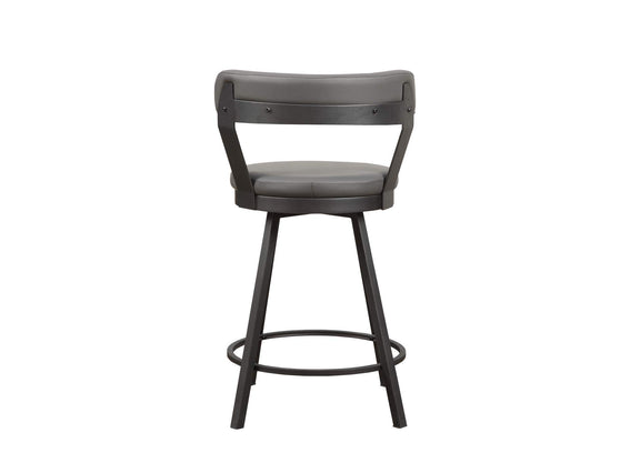 5566-24GY Appert Swivel Counter Height Chair, Gray