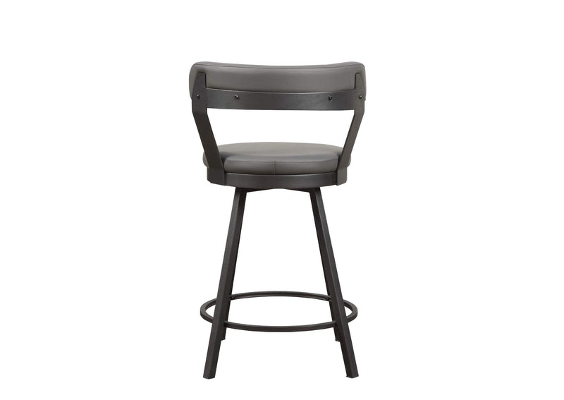 5566-24GY Appert Swivel Counter Height Chair, Gray