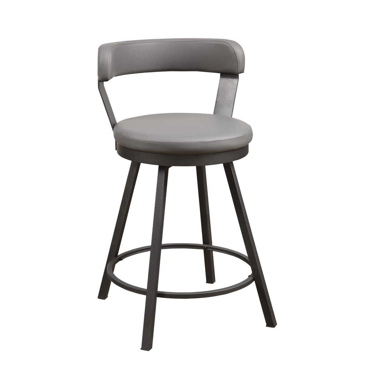 5566-24GY Appert Swivel Counter Height Chair, Gray