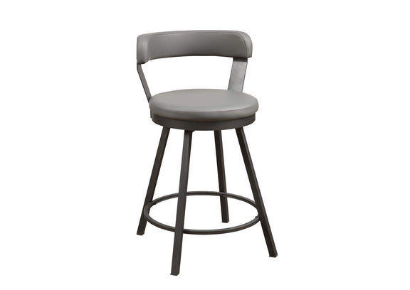 5566-24GY Appert Swivel Counter Height Chair, Gray