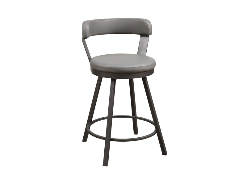 5566-24GY Appert Swivel Counter Height Chair, Gray
