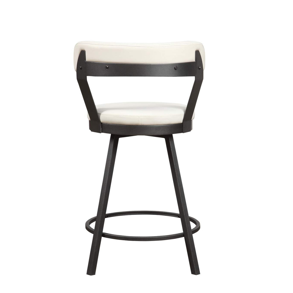 5566-24WT Appert Swivel Counter Height Chair, White