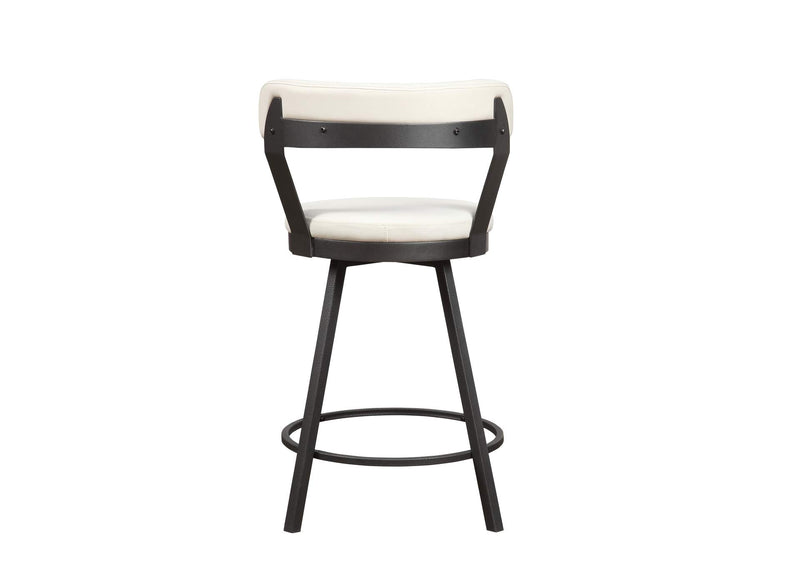 5566-24WT Appert Swivel Counter Height Chair, White