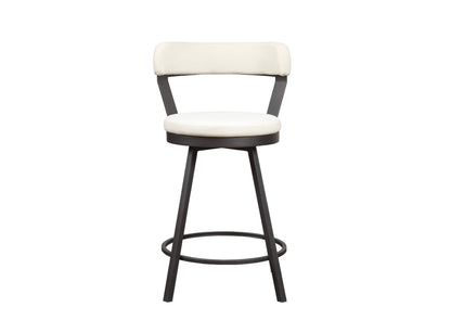 5566-24WT Appert Swivel Counter Height Chair, White
