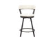 5566-24WT Appert Swivel Counter Height Chair, White