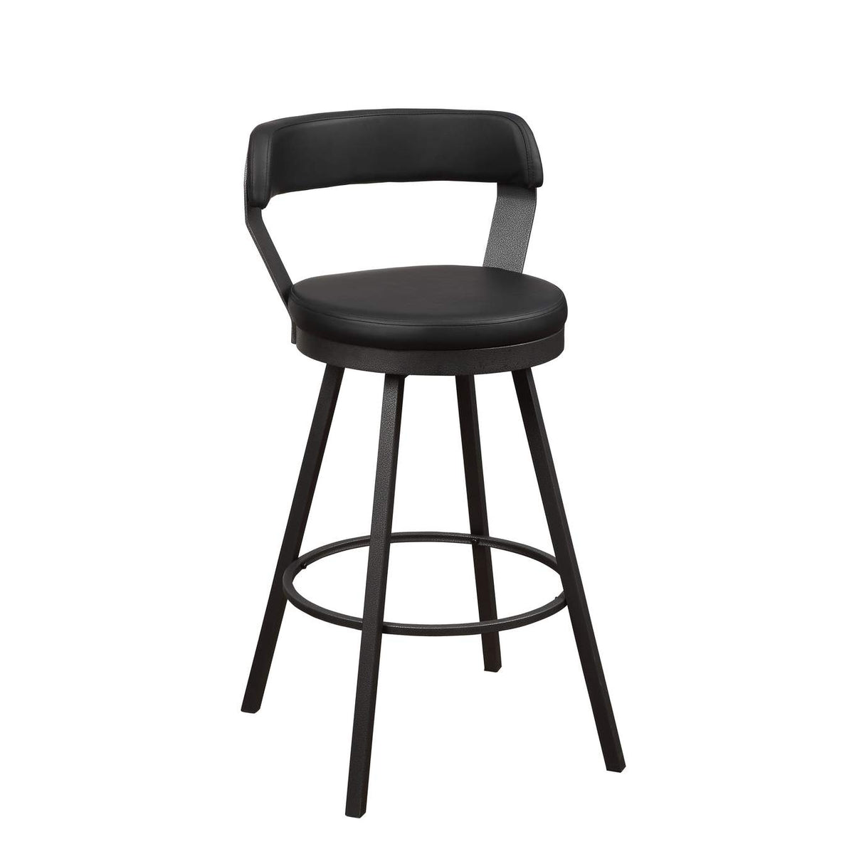 5566-29BK Appert Swivel Pub Height Chair, Black