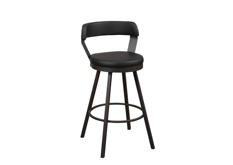 5566-29BK Appert Swivel Pub Height Chair, Black
