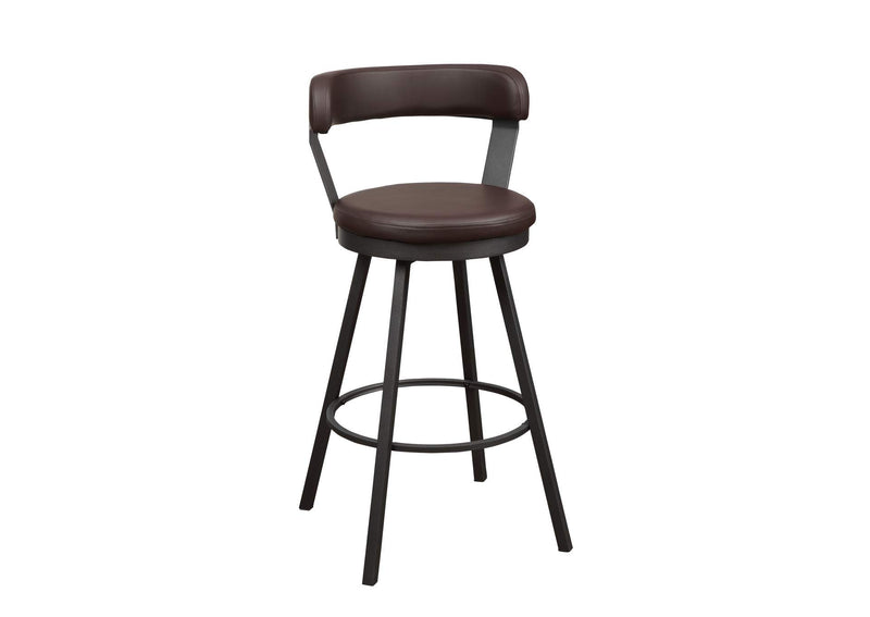 5566-29BR Appert Swivel Pub Height Chair, Brown