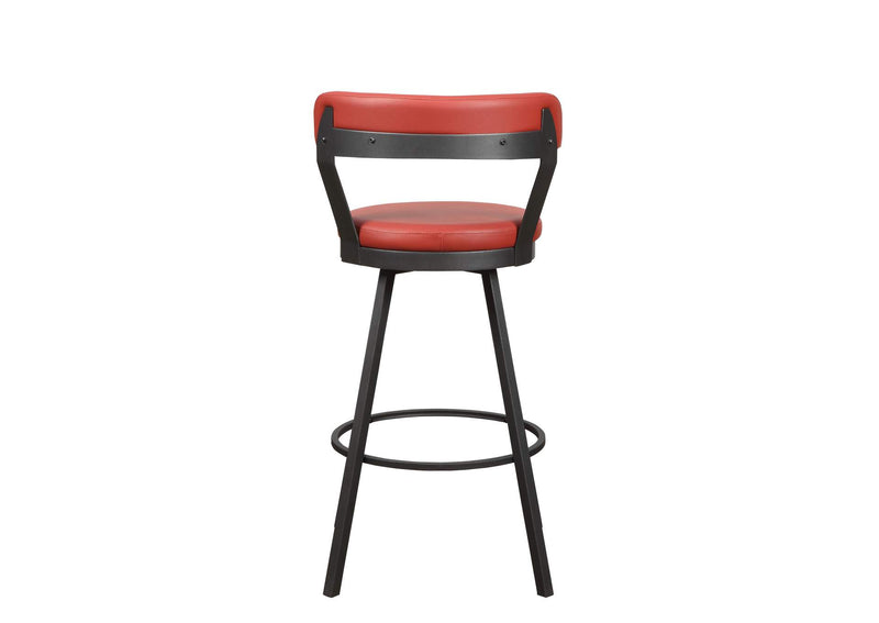 5566-29RD Appert Swivel Pub Height Chair, Red