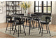 5566-24BK Appert Swivel Counter Height Chair, Black