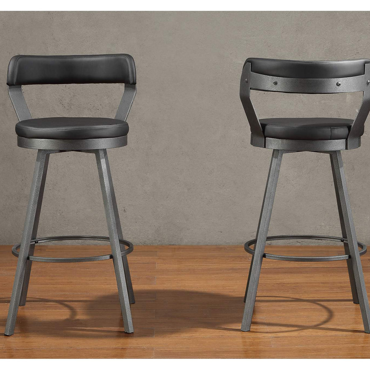 5566-29BK Appert Swivel Pub Height Chair, Black