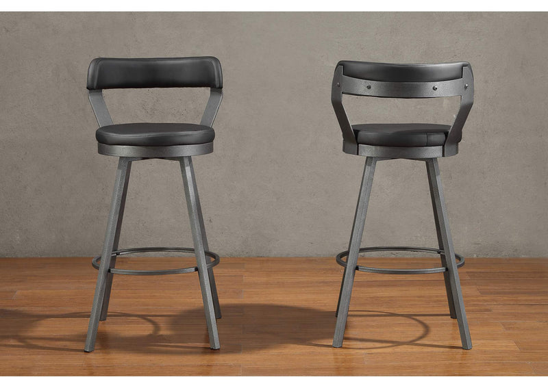 5566-29BK Appert Swivel Pub Height Chair, Black
