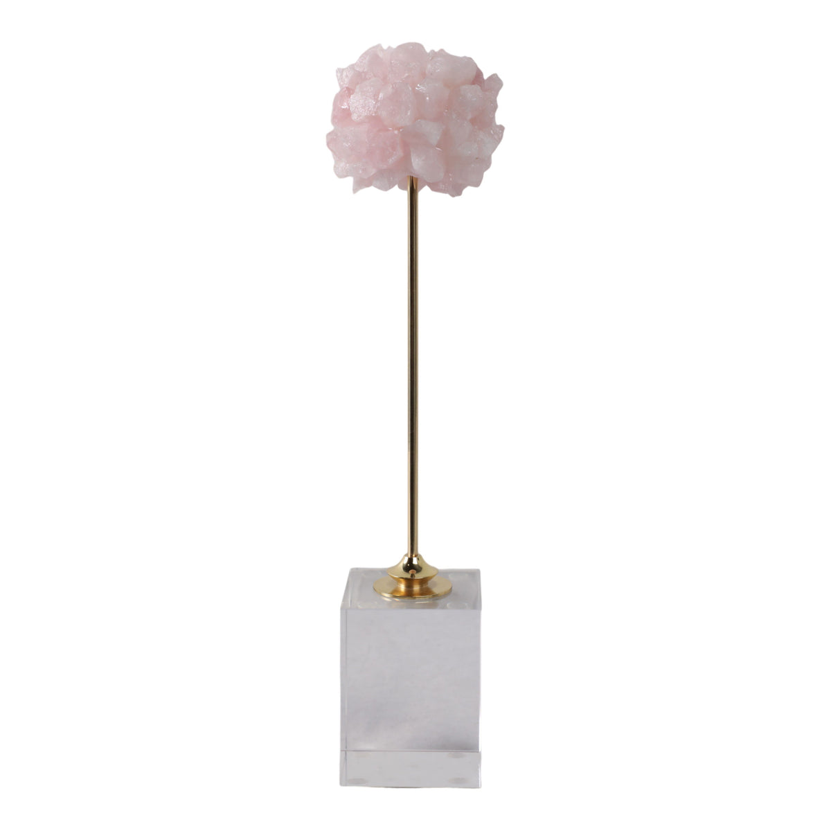 Alexander Small Orb Statuary - Pink / Gold