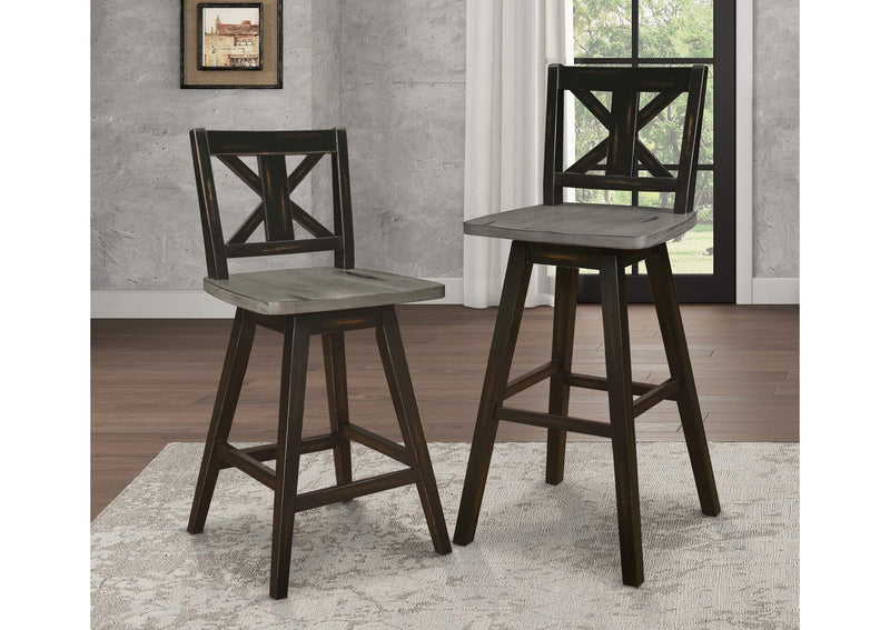 5602-29BK Amsonia Swivel Pub Height Chair
