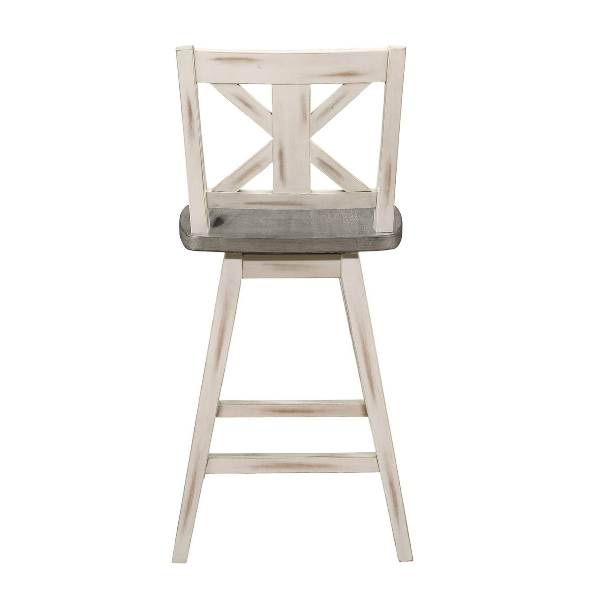5602-24WT Amsonia Swivel Counter Height Chair, White