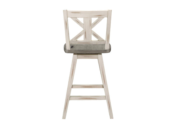 5602-24WT Amsonia Swivel Counter Height Chair, White