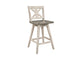 5602-24WT Amsonia Swivel Counter Height Chair, White