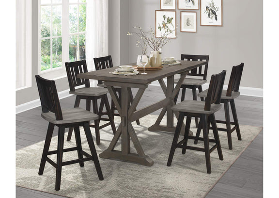 5602-24BKS2 Amsonia Swivel Counter Height Chair