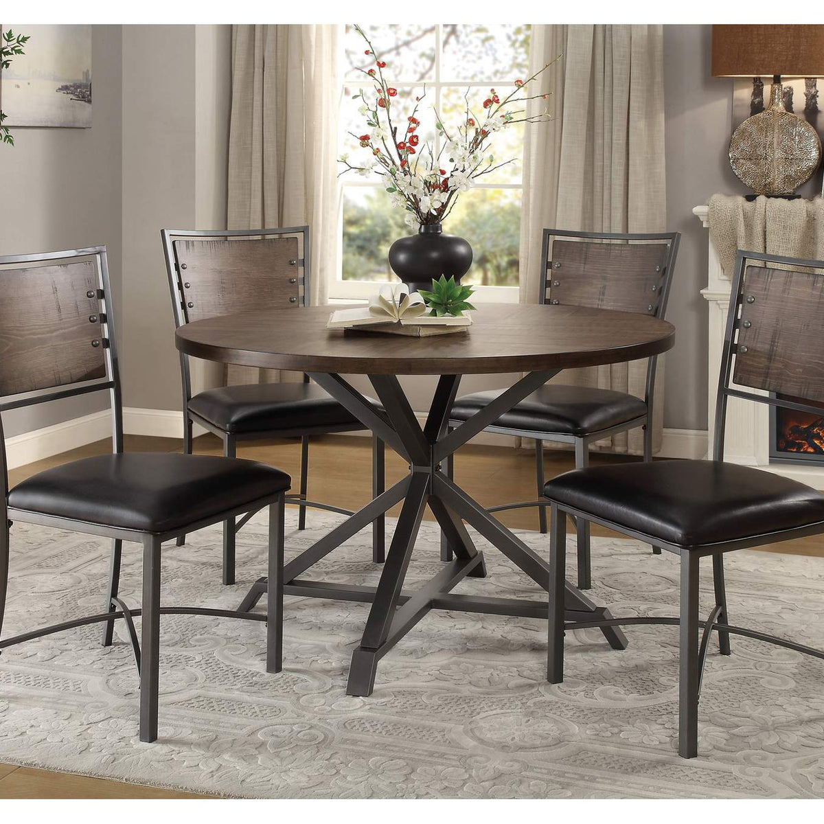 5606-45RD Fideo Round Dining Table