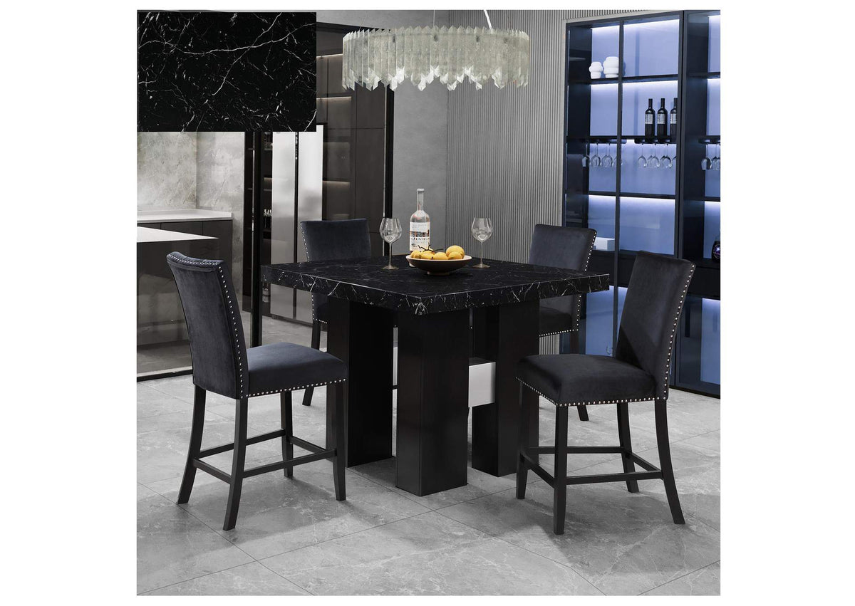 D04BT-BLK+D04BS-BLK D04 BLACK BAR TABLE + D04BS