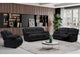 U250-EBONY-RS_CRLS_GR U250 EBONY RECLINING SOFA - CONSOLE RECLINING LOVESEAT - GLIDER RECLINER