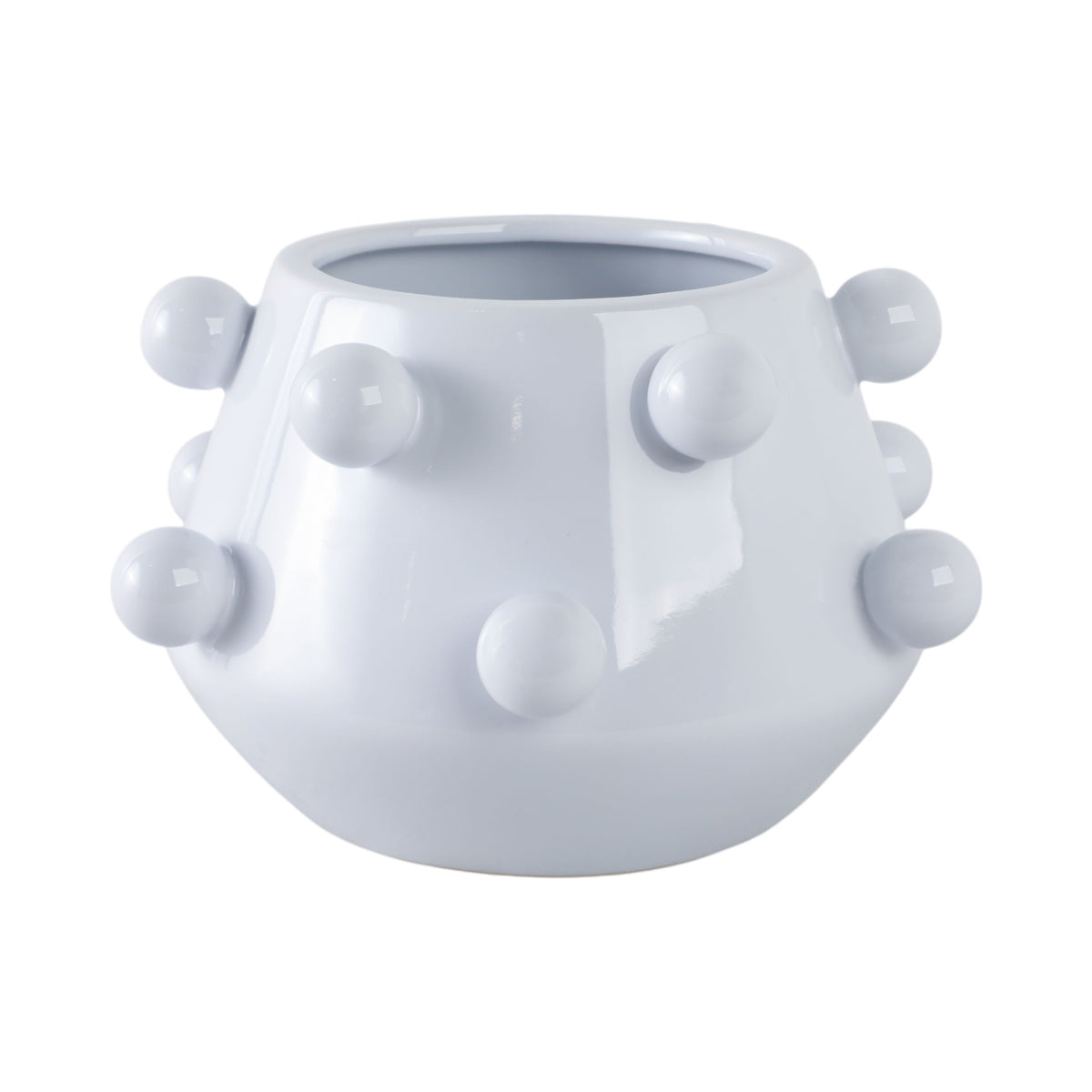 Tapered Bubble Planter - White