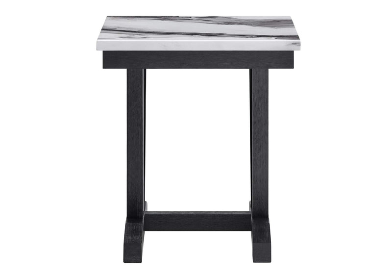 T1319-BLK_WHT-ET T1319 BLK - WHT END TABLE