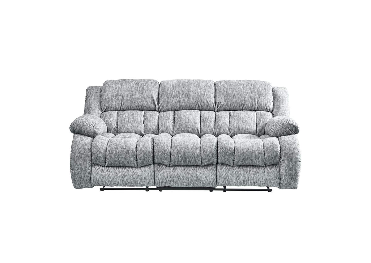 U250-GREY-RS U250 GREY RECLINING SOFA