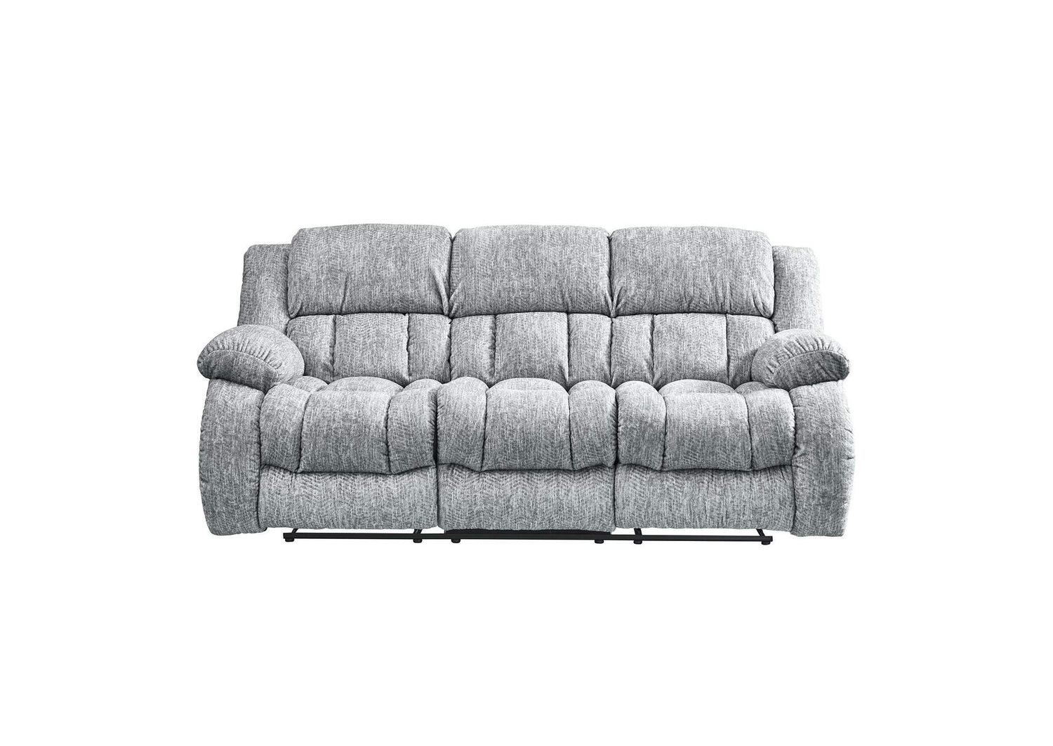 U250-GREY-RS U250 GREY RECLINING SOFA