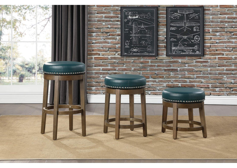 5681GEN-24 Westby Round Swivel Counter Height Stool, Green