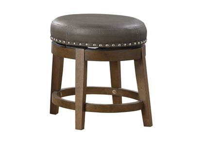 5681GRY-18 Westby Round Swivel Stool, Gray