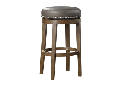 5681GRY-29 Westby Round Swivel Pub Height Stool, Gray