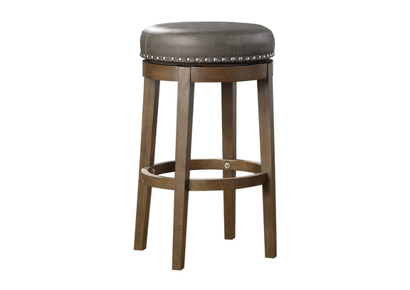 5681GRY-29 Westby Round Swivel Pub Height Stool, Gray