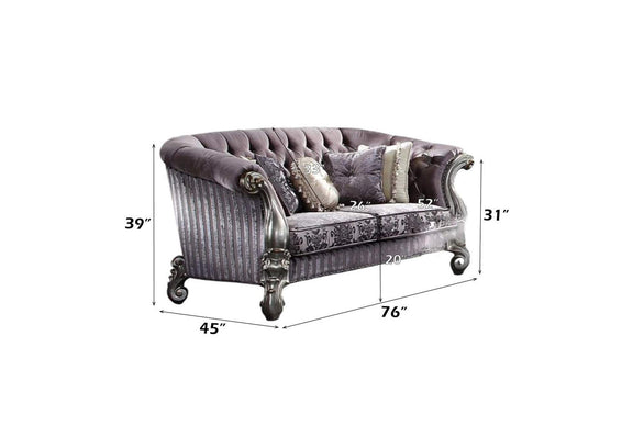 56826 Versailles Loveseat with 5 Pillows