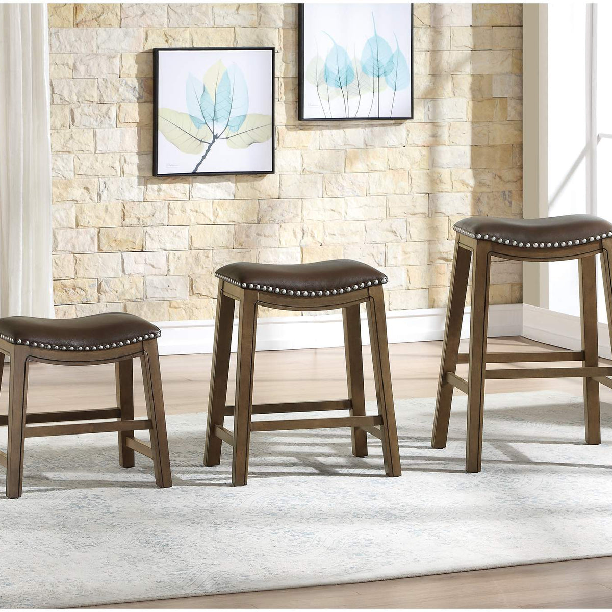 5682BRW-24 Ordway 24 Counter Height Stool, Brown